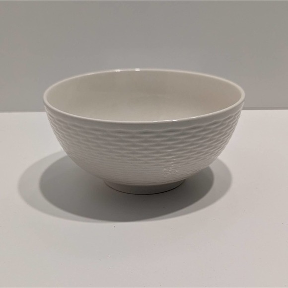 Mason White Weave Ceramic Cereal Bowls (Set of 4, with Original Box) - Picture 2 of 9